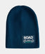 Синя плетена шапка с принт Gulliver