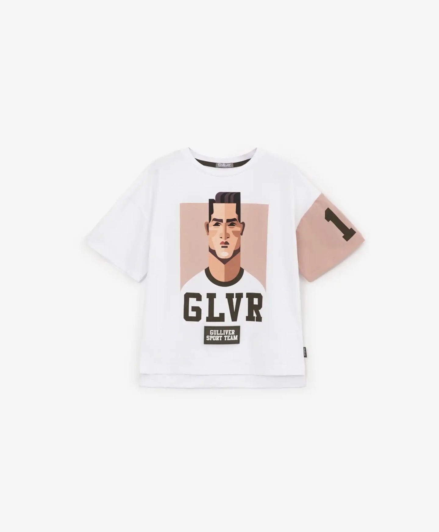 Тениска с щампа бял Gulliver