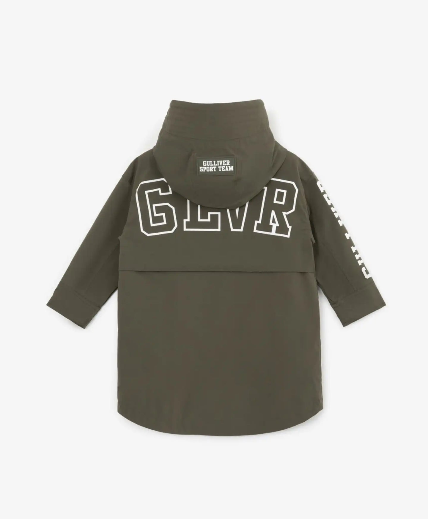 Дъждобран с качулка и обемни джобове цвят каки Gulliver