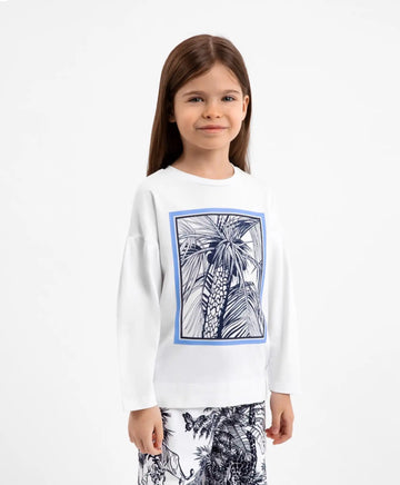 Тениска с дълъг ръкав - бяла, Gulliver