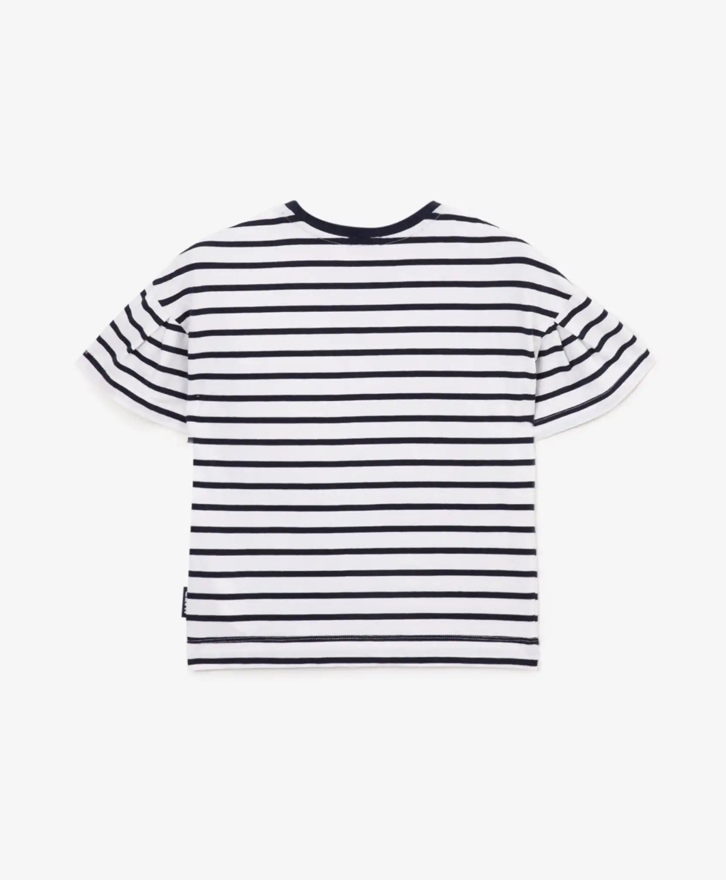 Голяма тениска с къс ръкав - бяла с райета, Gulliver