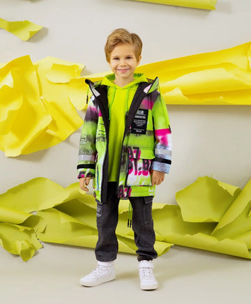 Многоцветно демисезонно яке с качулка, Gulliver