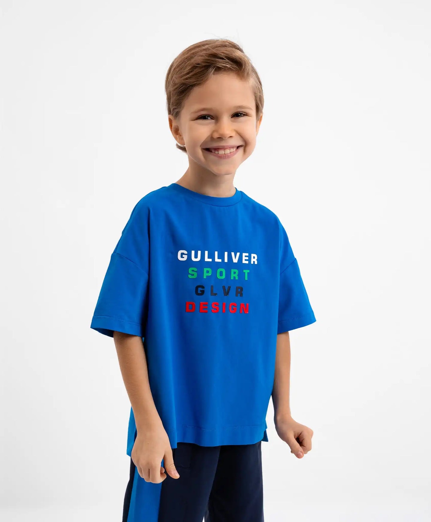 Тениска с къс ръкав, синя Gulliver