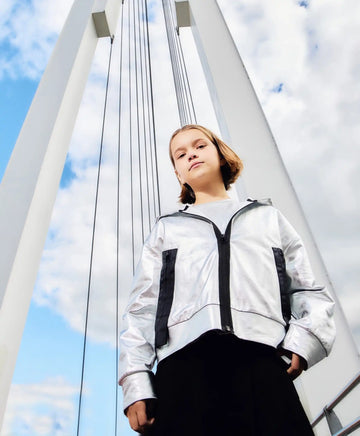 Сребърен суичър с цип, Gulliver