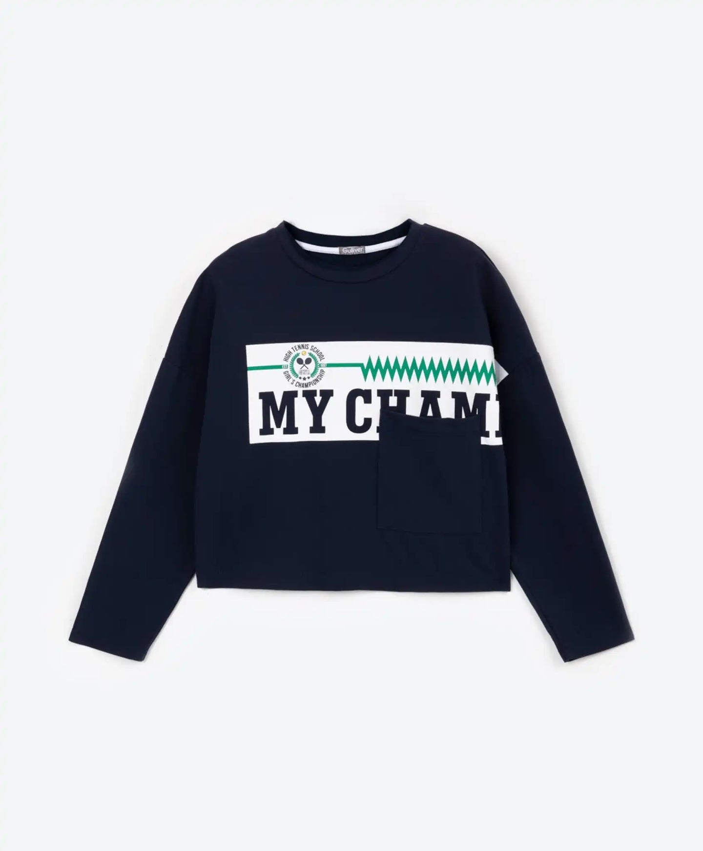 Тениска с дълъг ръкав - синя, Gulliver