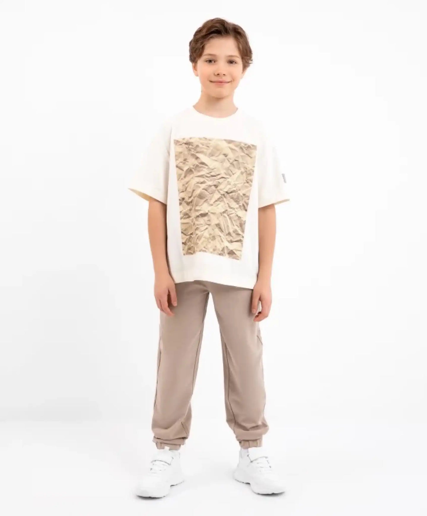 Панталони от футер бежови Gulliver