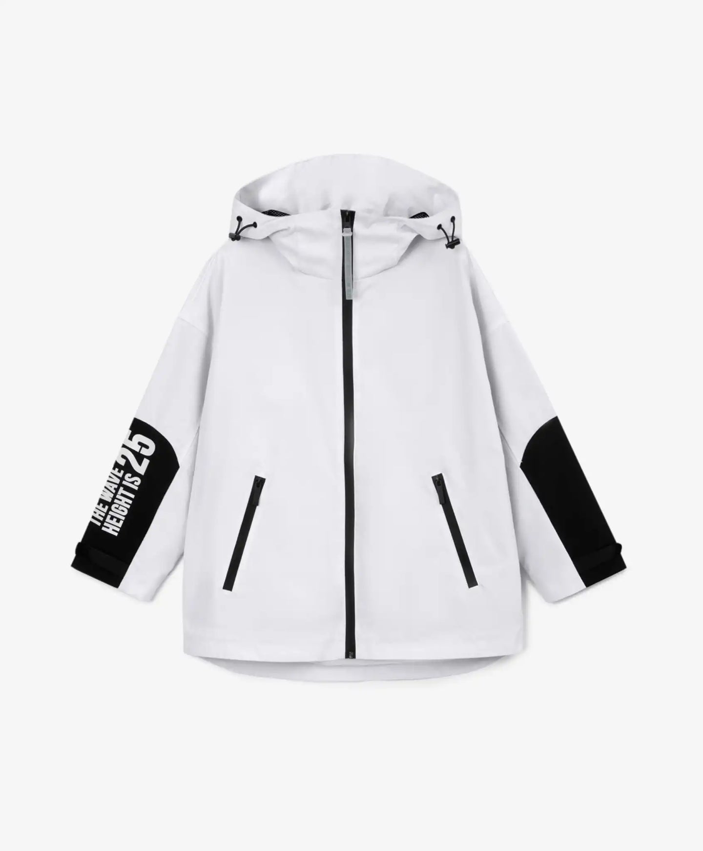 Ветровка от плътен влагоустойчив дъждобран - бяла, Gulliver