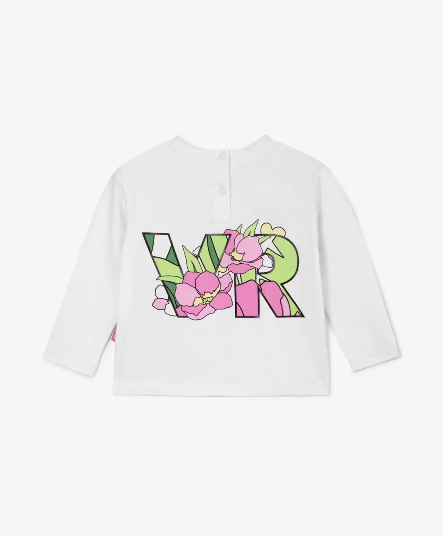 Тениска с дълъг ръкав с голям принт - бяла, Gulliver