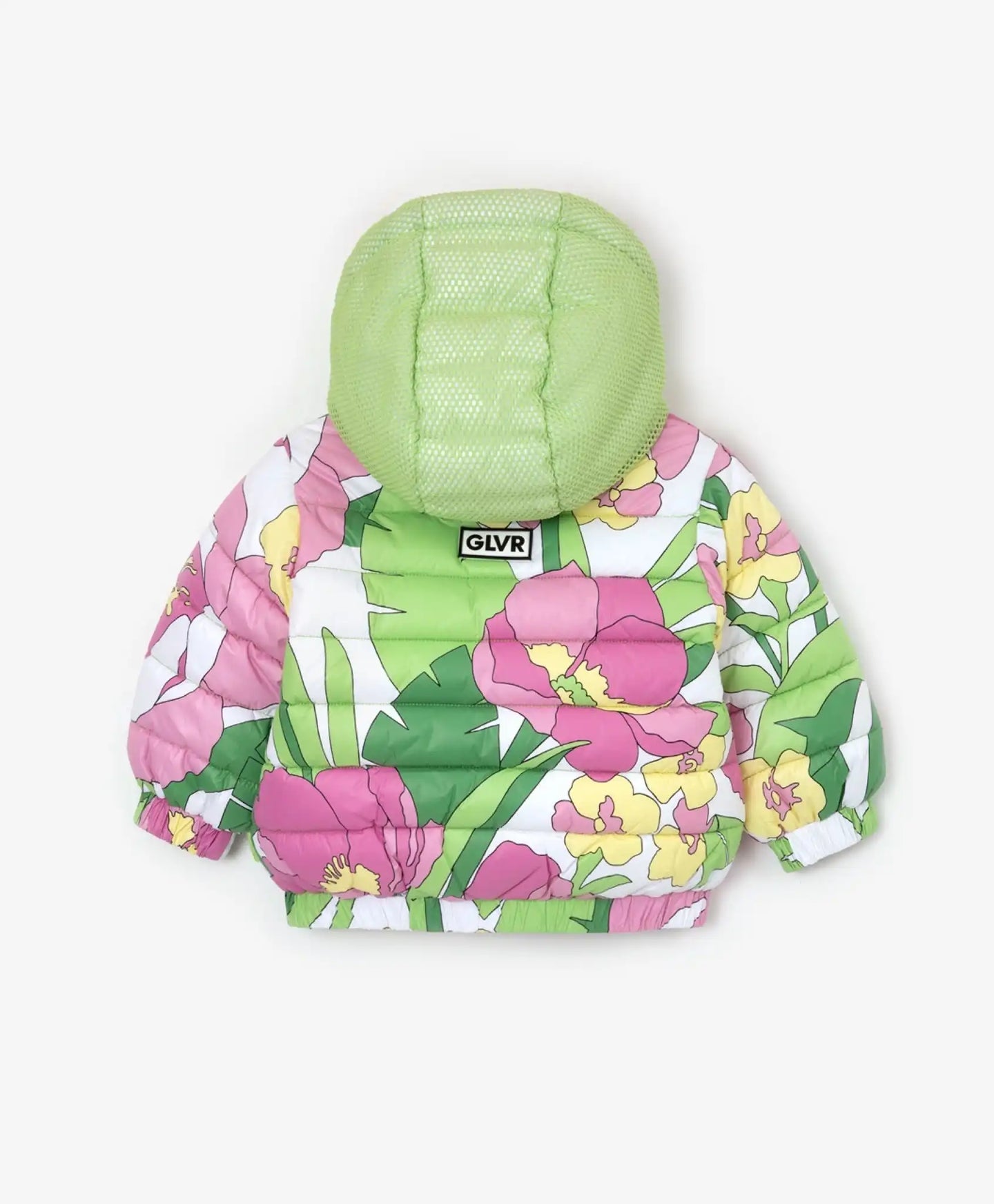 Демисезонно яке-бомбър с флорален принт с качулка, Gulliver