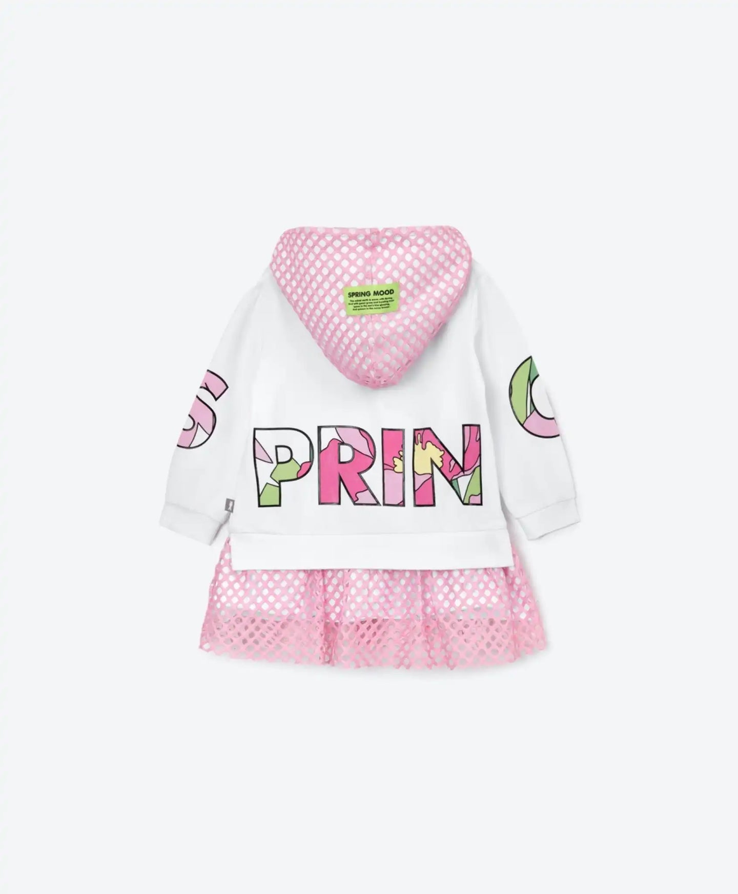 Тънка рокля с качулка - бяла, Gulliver