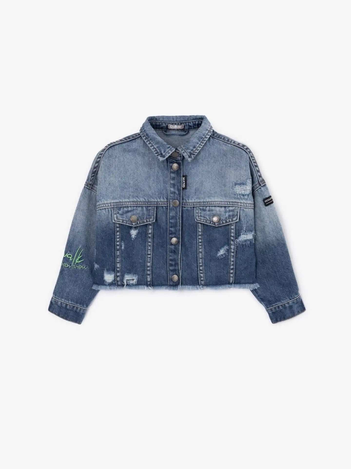 Дънково яке с ресни по долния ръб на Gulliver