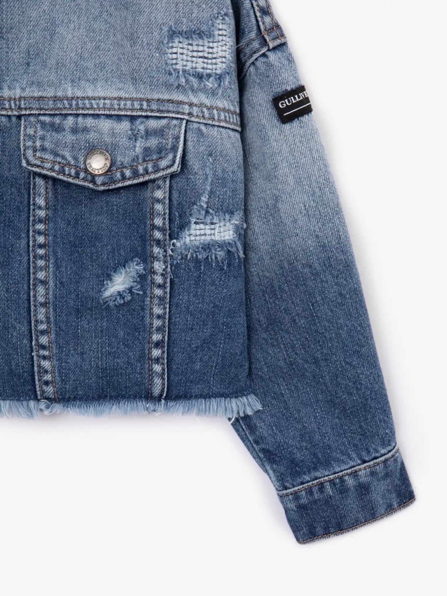 Дънково яке с ресни по долния ръб на Gulliver