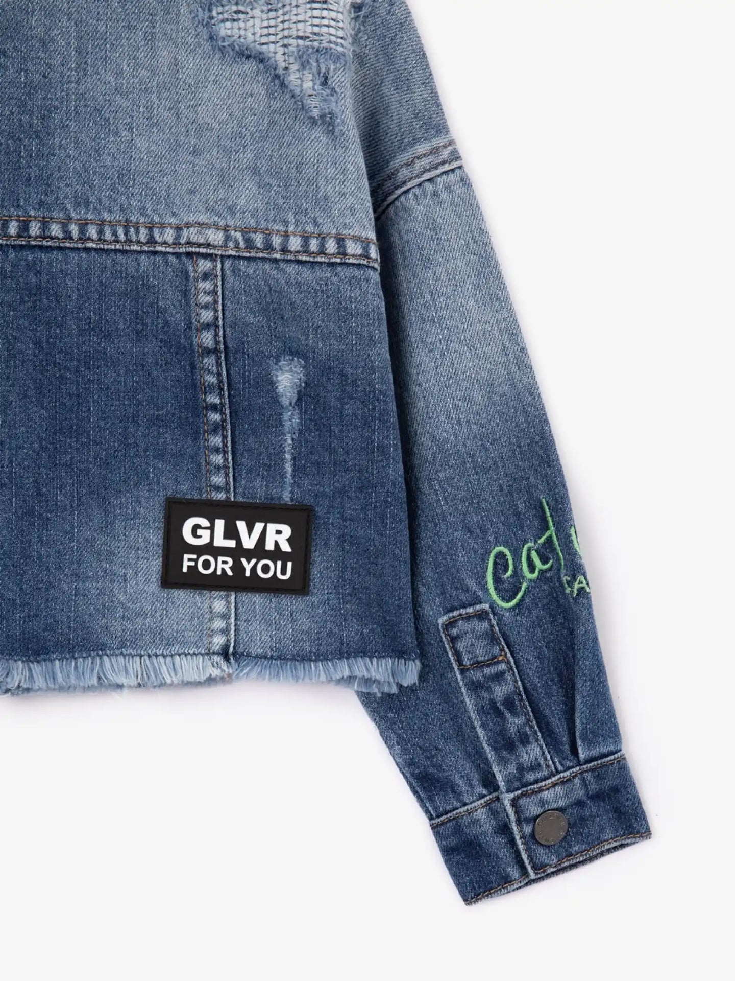 Дънково яке с ресни по долния ръб на Gulliver