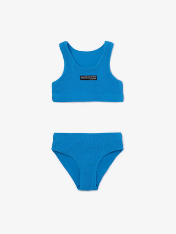 Разделен син бански за момиче на Gulliver