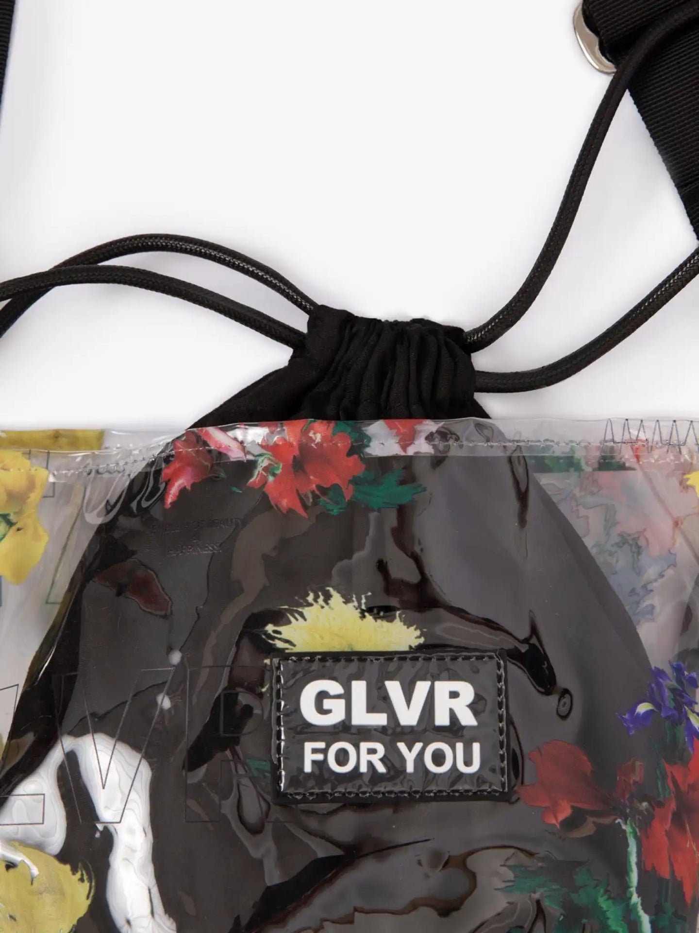 Прозрачна чанта с цветен принт на Gulliver