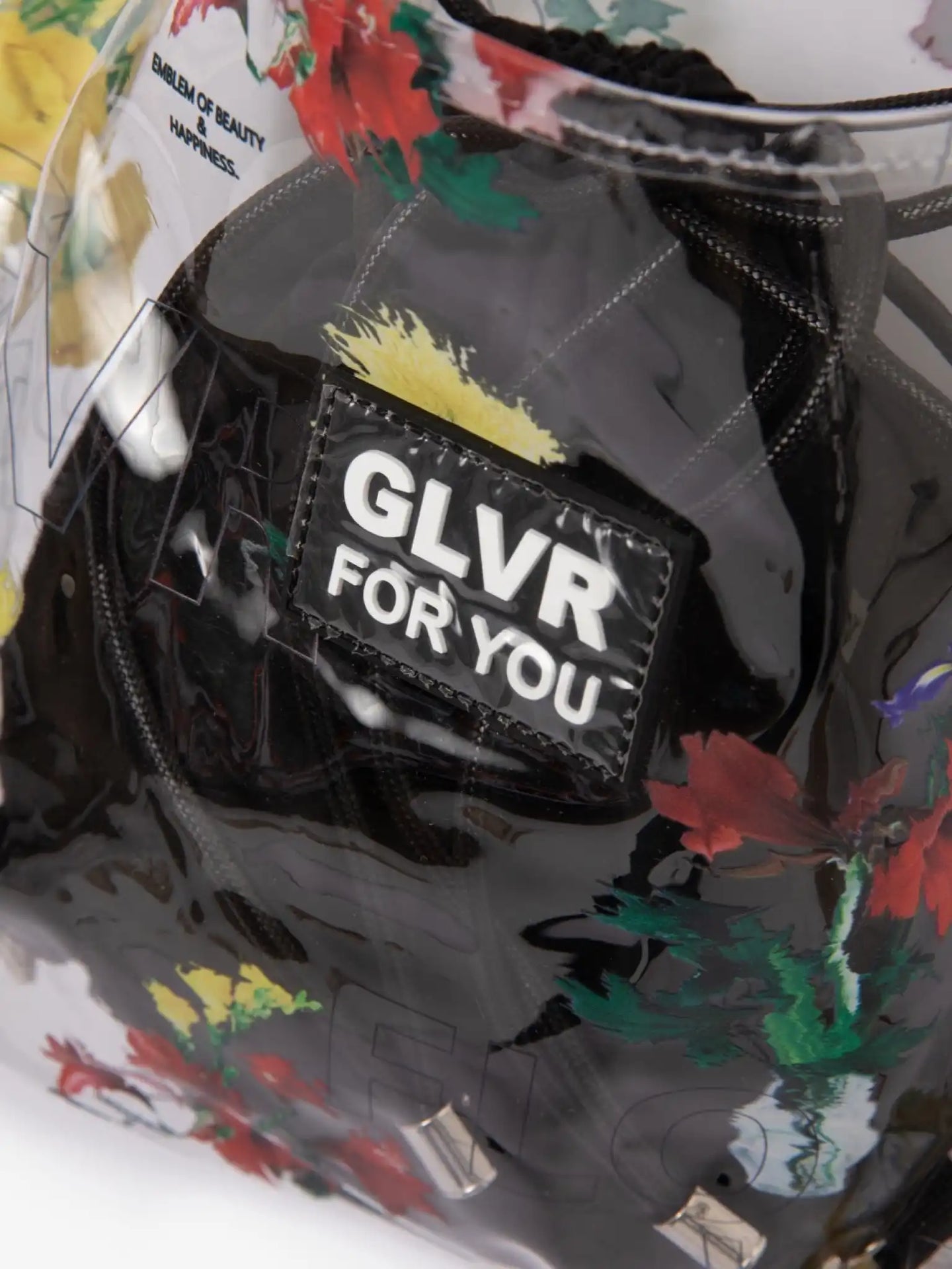 Прозрачна чанта с цветен принт на Gulliver