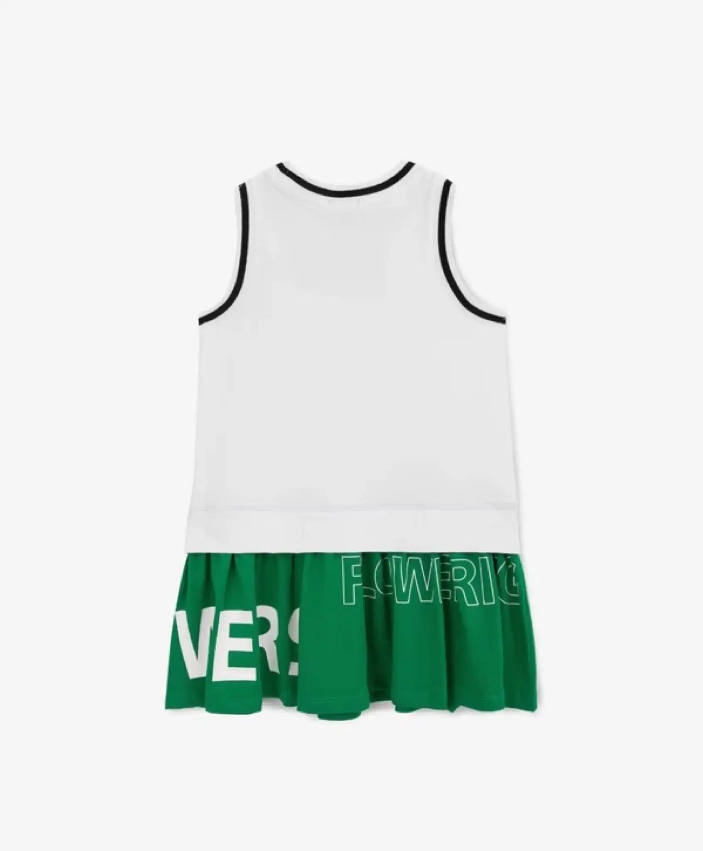 Бял трикотажен сарафан за момичета Gulliver