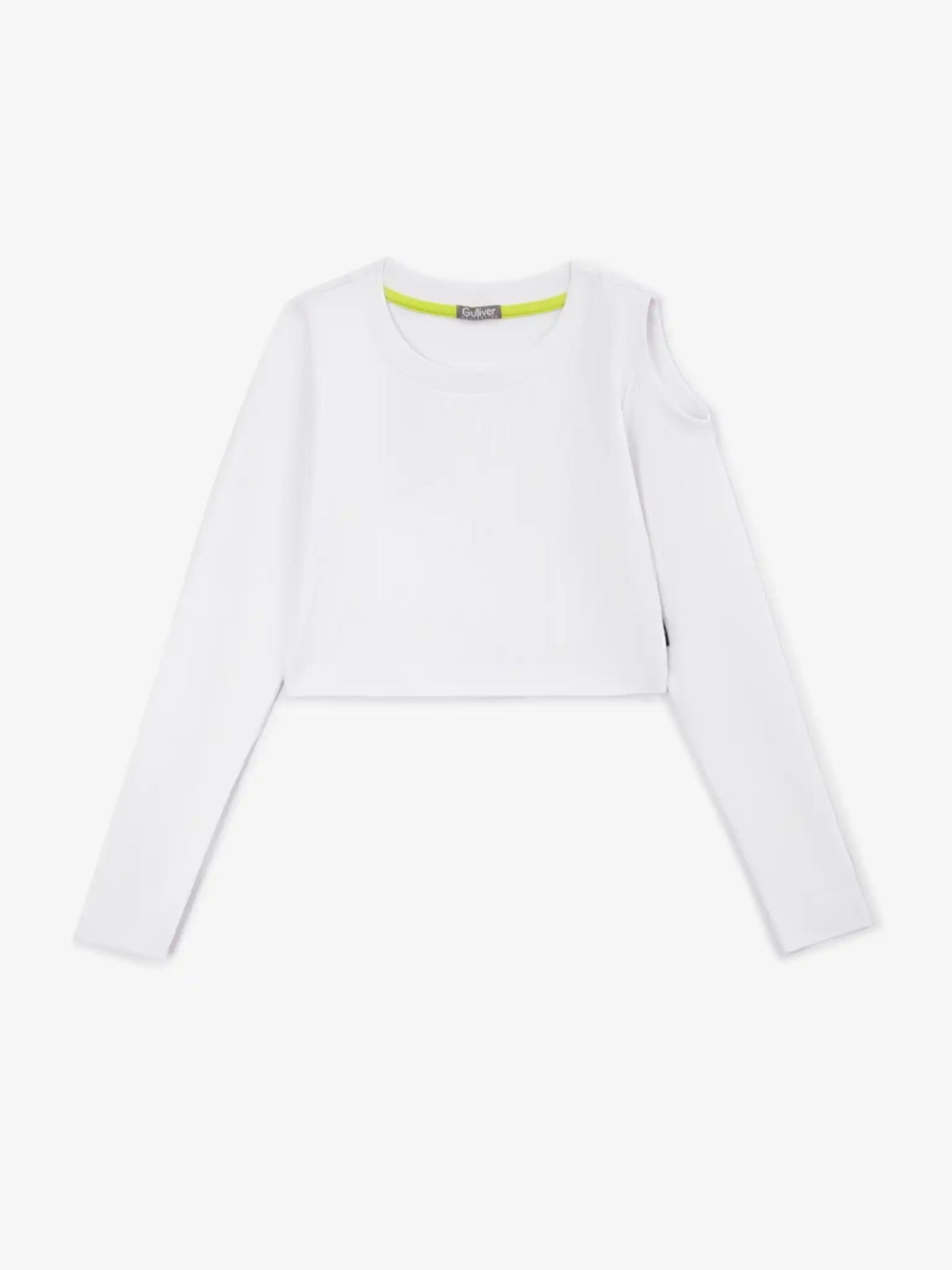 Оригинален кроп-топ с "капка", която разкрива рамо от Gulliver