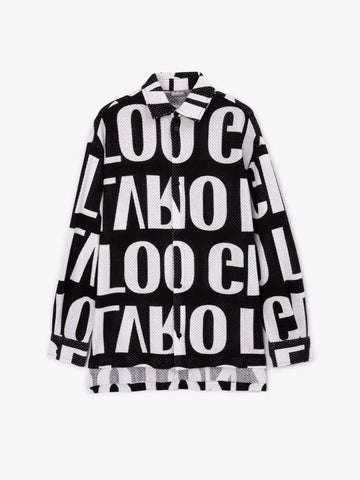 Удължена риза от памучен сетчат трикотаж от Gulliver