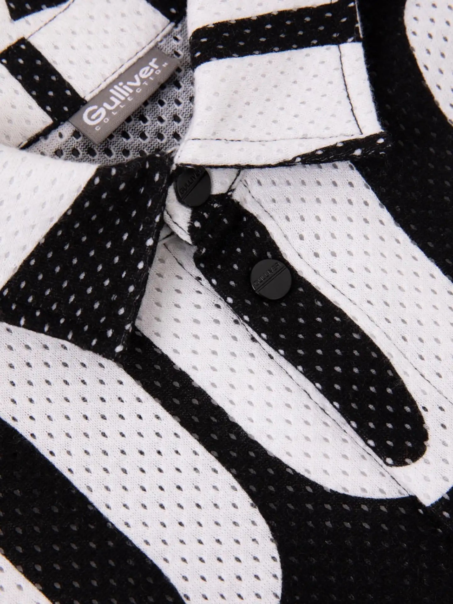 Удължена риза от памучен сетчат трикотаж от Gulliver