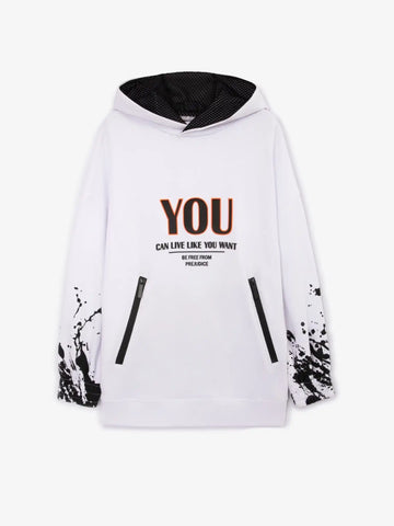 Удължен суитшърт с контрастна декорация от Gulliver