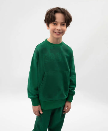 Суитшърт за момче с принт зелен Gulliver