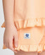 Шорти за момиче оранжеви с къдрици и принт Button Blue