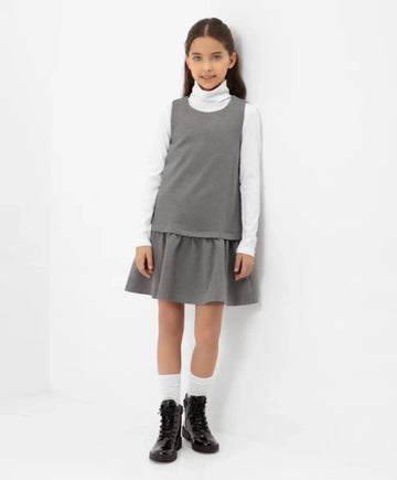 Сарафан с ниска талия сив от Gulliver