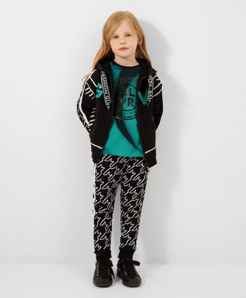 Черен панталон с райе Gulliver