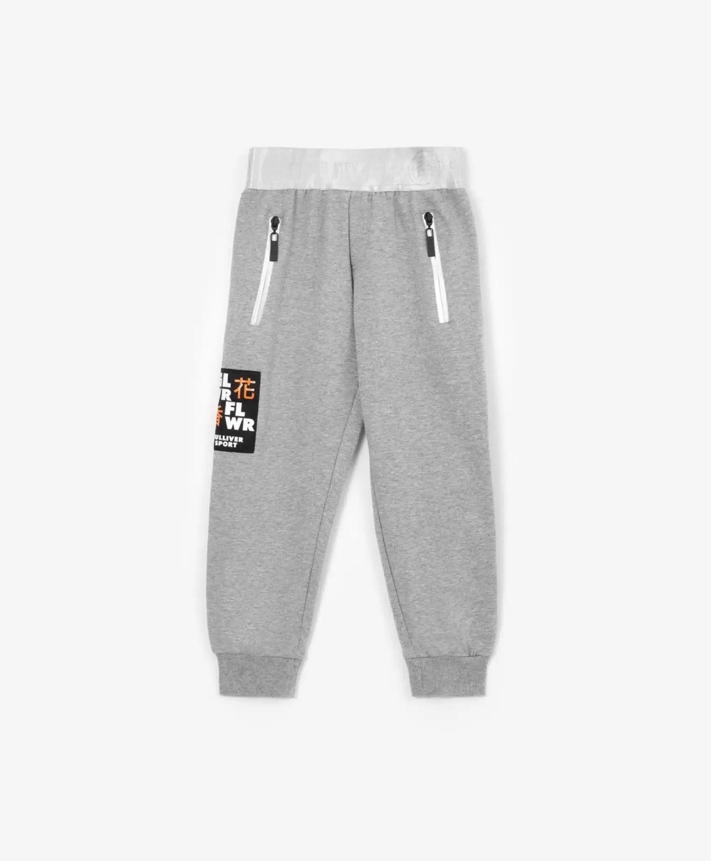 Плетен панталон сребрист цвят Gulliver