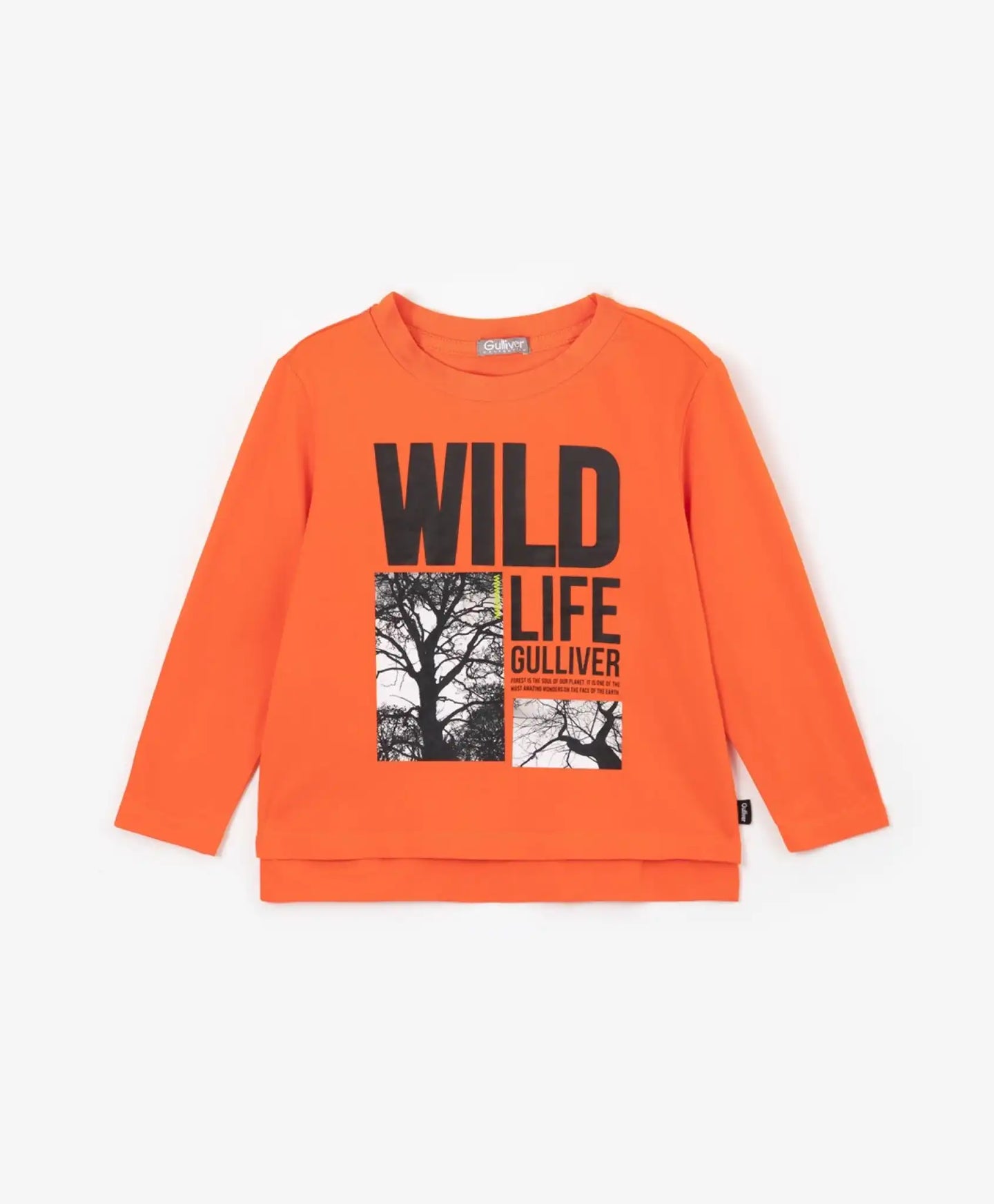 Блуза с дълъг ръкав оранжев цвят Gulliver