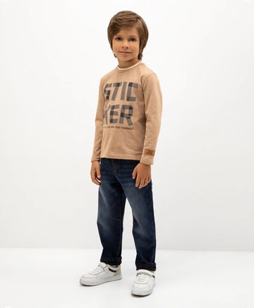 Поларени дънки син цвят