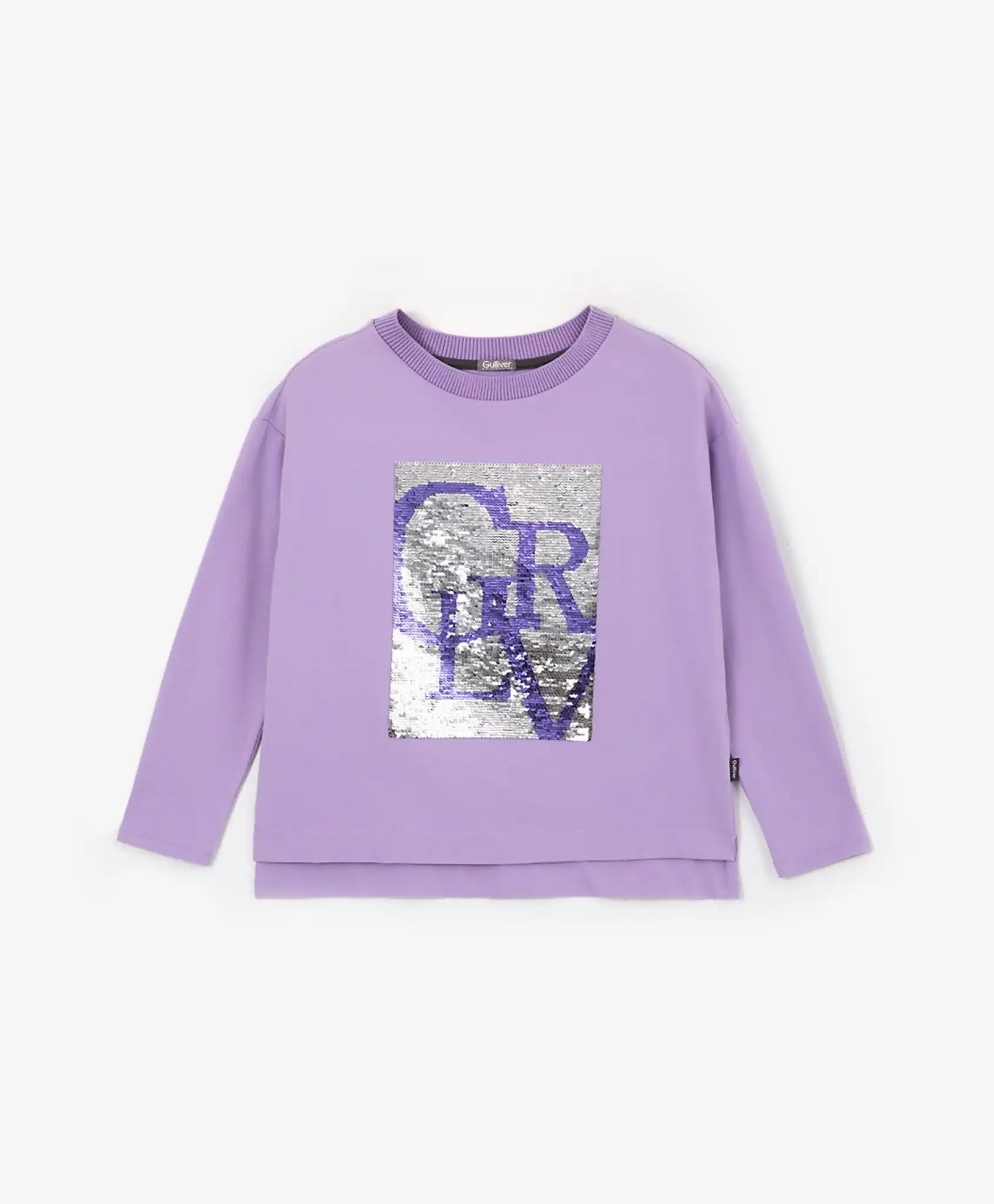 Блуза с пайети лилав цвят Gulliver