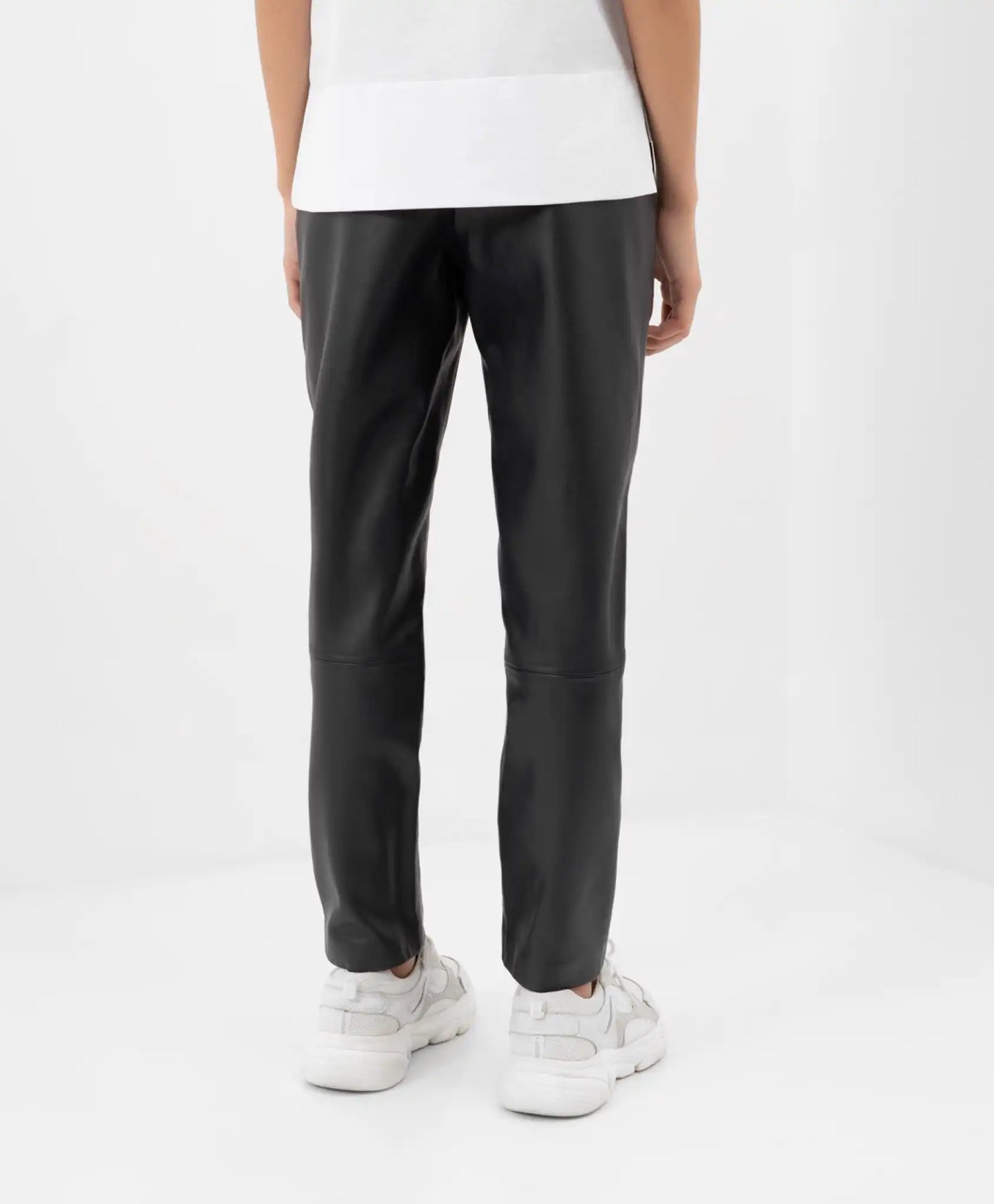 Изолиран панталон от имитация на кожа син Gulliver