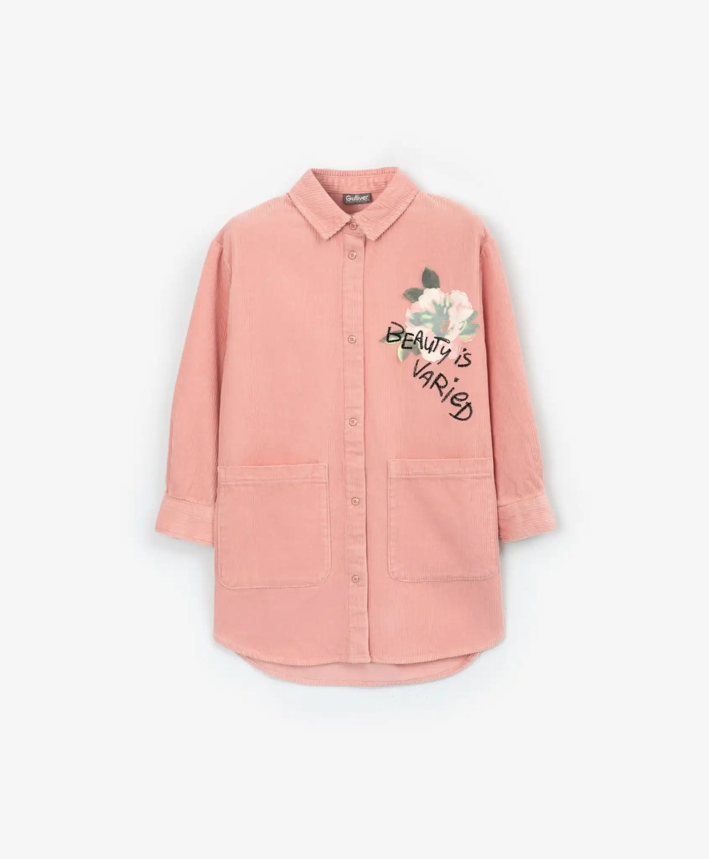 Розова рокля с надстроени джобове от Gulliver