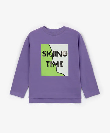 Виолетова тениска с дълъг ръкав от Gulliver