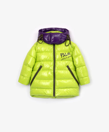 Салатово зимно яке с изкуствен пух от Gulliver