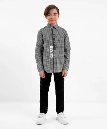 Дънки стеснени към долната част черни - Gulliver