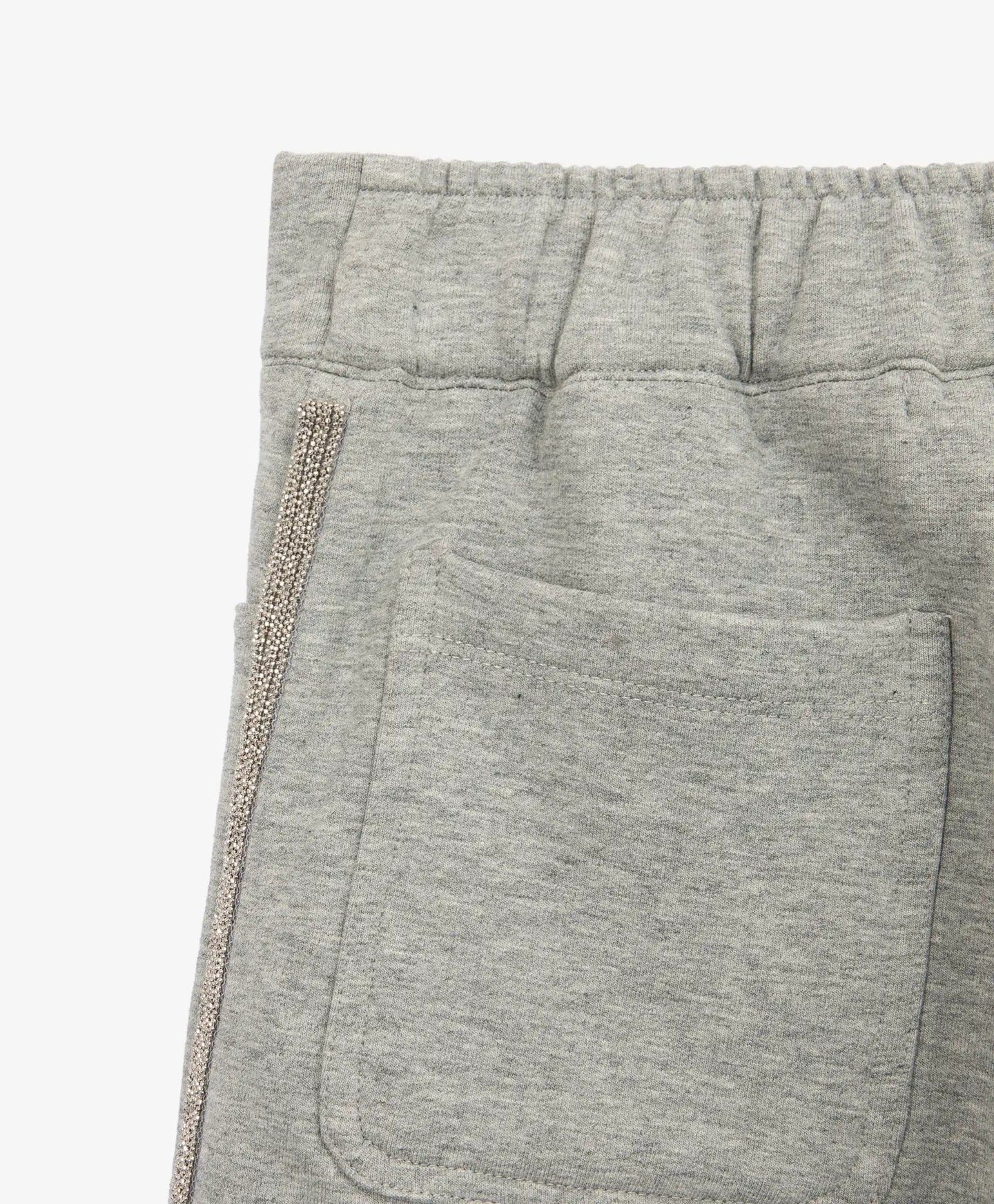 Разкроени панталони от футер сиви за момиче Gulliver