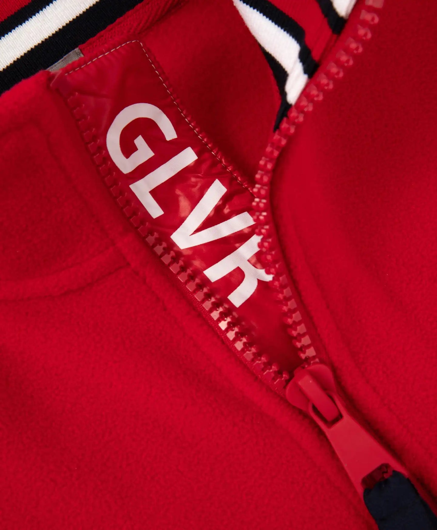 Червено поларено худи за момиче Gulliver