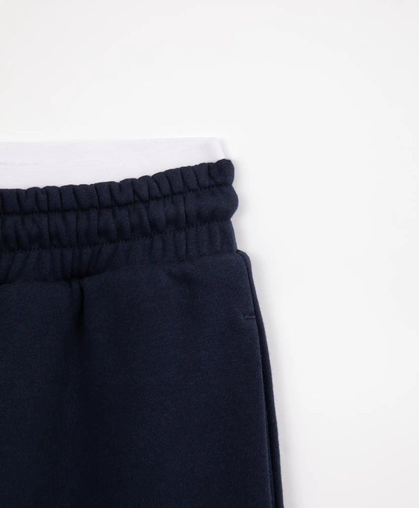 Разкроени панталони с карго джобове и ципове на крачолите тъмносини за момиче Gulliver