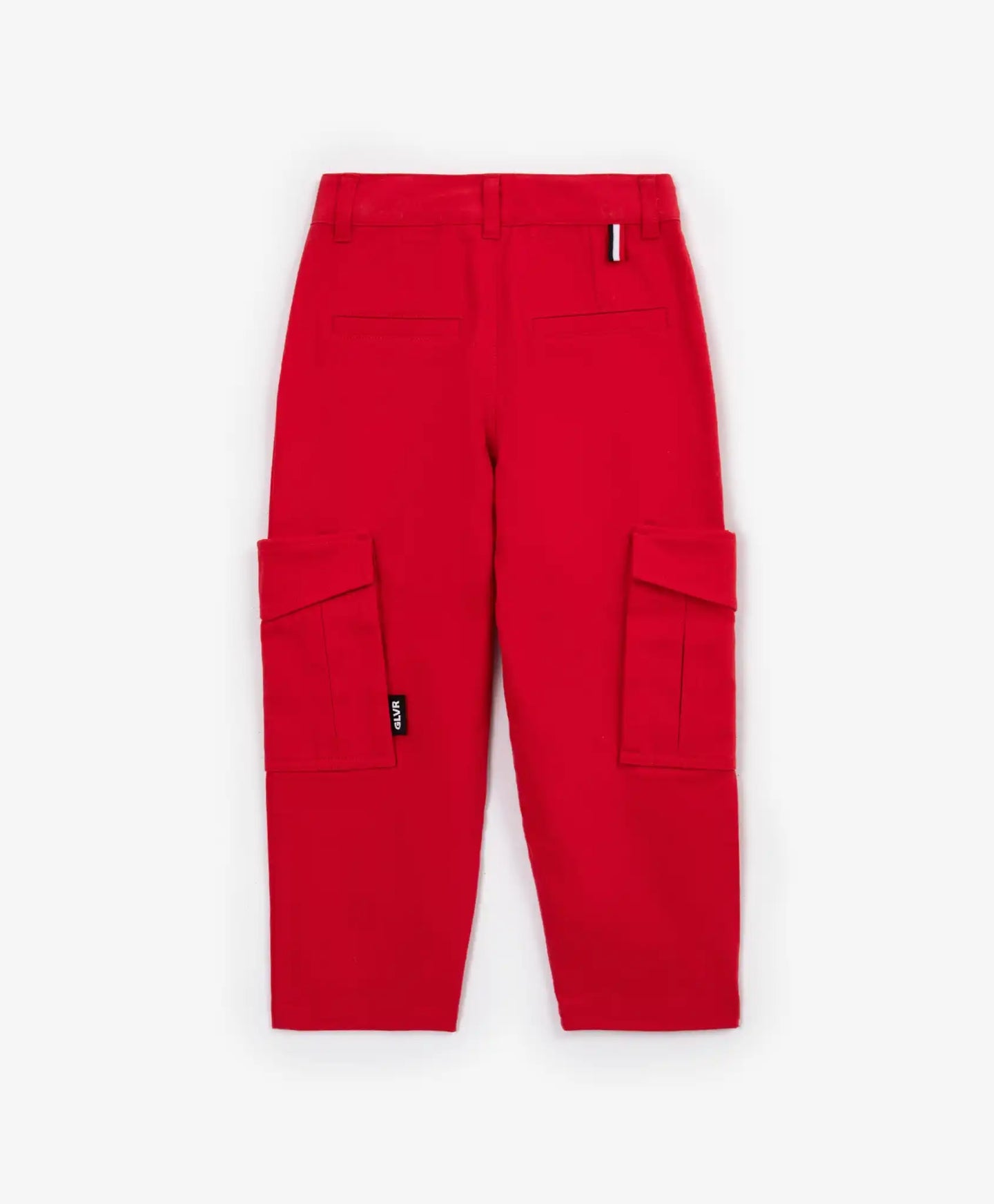 Червени прави панталони с карго джобове за момиче Gulliver