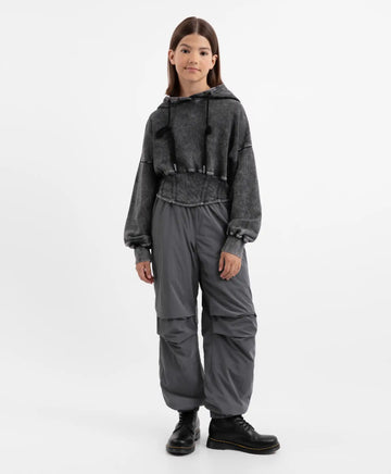 Подплатени джогъри демисезонни сиви за момиче Gulliver