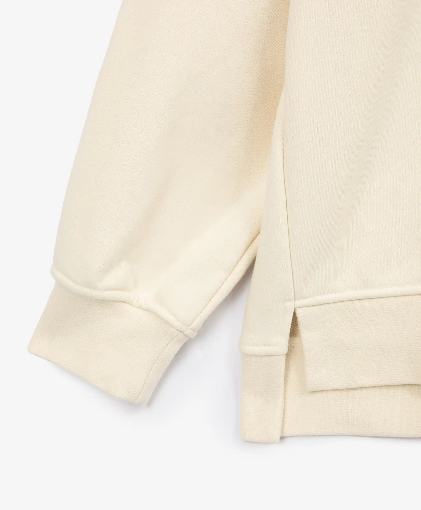 Оверсайз суитшърт с асиметричен принт кремав за момиче Gulliver