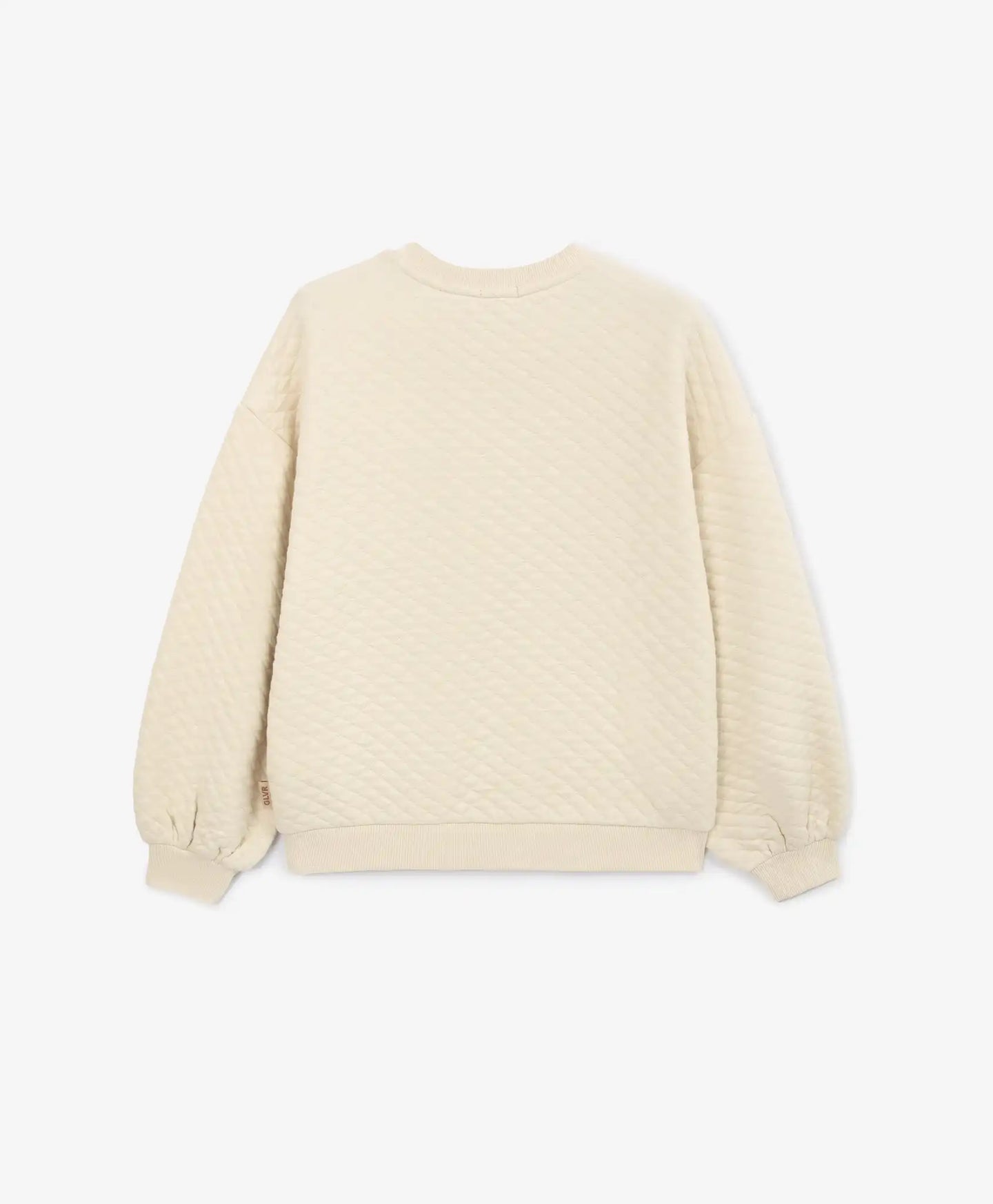 Суитшърт от капитоне кремав за момиче Gulliver