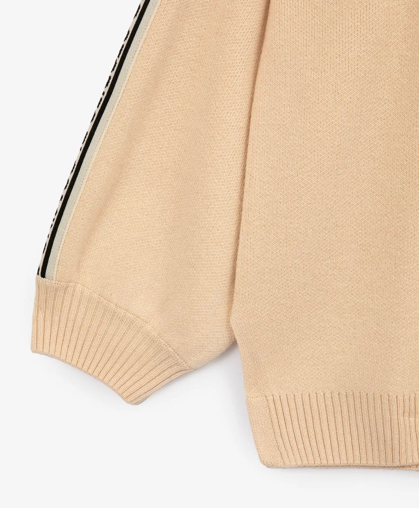 Плетен кардиган оверсайз топъл бежов за момиче Gulliver