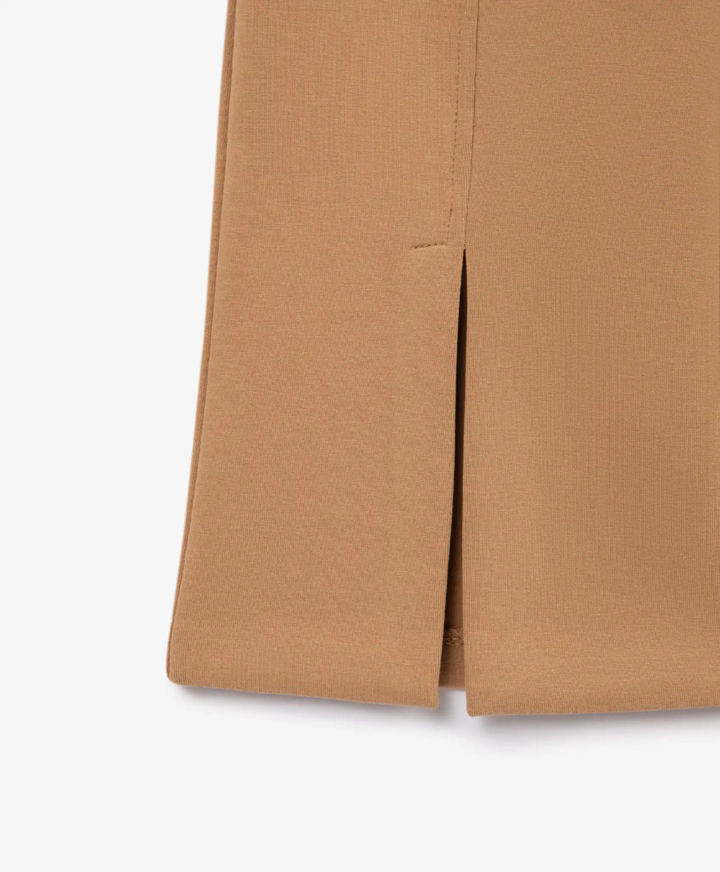 Трикотажни панталони с клеш и цепки кафяви за момиче Gulliver