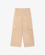 Кадифени панталони с карго джобове бежови за момиче Gulliver
