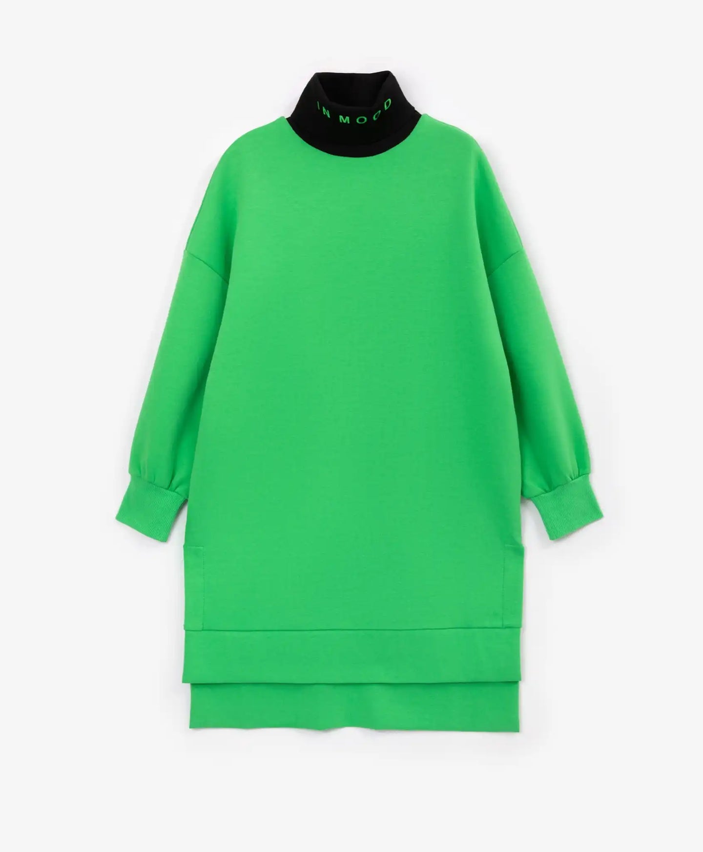 Плетена рокля с дълъг ръкав зелена за момиче Gulliver