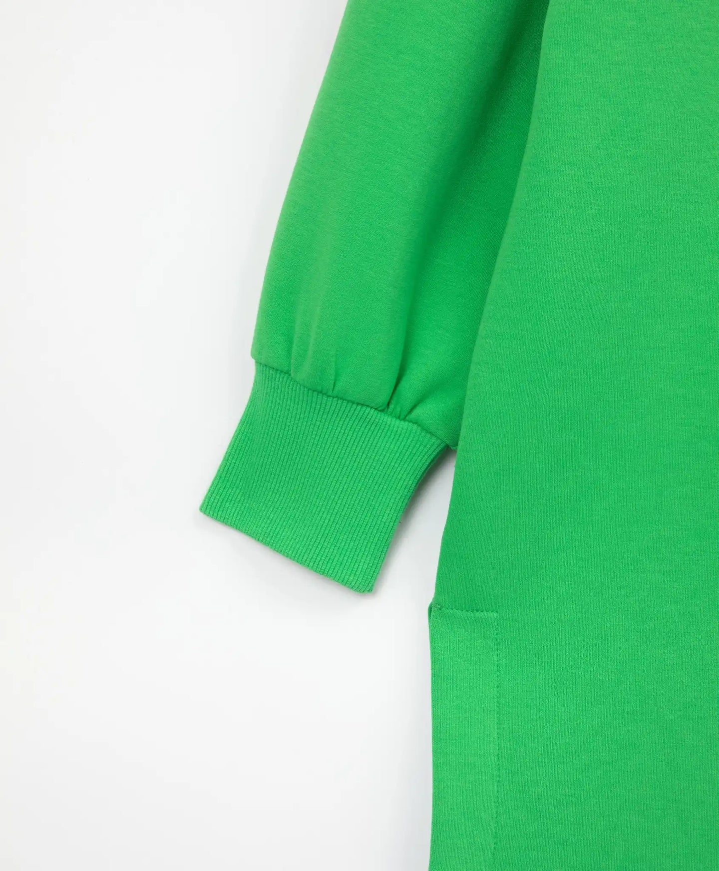 Плетена рокля с дълъг ръкав зелена за момиче Gulliver